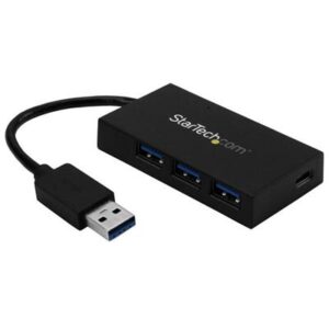 StarTech.com 4 Port USB 3.0 Hub - USB Type-a Hub with 1x USB-C & 3x USB-a (SuperSpeed 5Gbps) - USB Bus or Self-Powered - Portable USB 3.1/3.2 Gen 1 BC