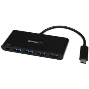 StarTech.com 4 Port USB C Hub with 4 USB Type-a Ports (USB 3.0 SuperSpeed 5Gbps) - 60W Power Delivery Passthrough Charging - USB 3.1 Gen 1/USB 3.2 Gen