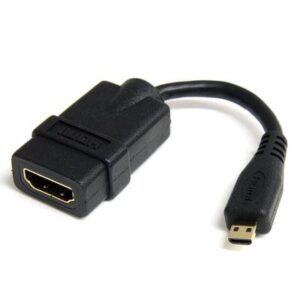 StarTech.com Micro HDMI to HDMI Adapter - 4K 30Hz Video - Durable High Speed Micro HDMI Type-D to HDMI 1.4 Converter/Cable Adapter Dongle - Ultra HD H