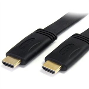 StarTech.com 18m Flat High Speed HDMI Cable with Ethernet - Ultra HD 4k X 2k HDMI Cable - HDMI to HDMI M/M~6 Ft Flat High Speed HDMI Cable with Ethern