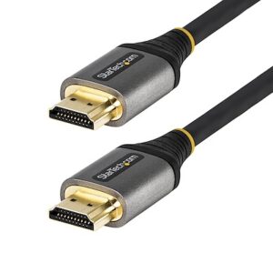 StarTech.com 20in (50cm) HDMI 2.1 Cable 8K - Certified Ultra High Speed HDMI Cable 48Gbps - 8K 60Hz/4K 120Hz HDR10+ EARC - Ultra HD 8K HDMI Cord - Mon