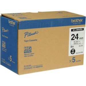Brother Mobile Solutions Hge2515pk Black Ink on White Tape - All