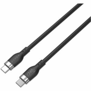 HyperJuice 240W Silicone USB C to USB C Cable (6ft/2m) for All Devices. Durable 240W USB-C Charge Cable. Portable, Tangle-Free Design, Over-Temperatur