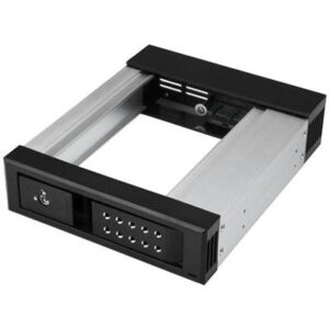 StarTech.com 5.25 to 3.5 Hard Drive Hot Swap Bay - for 3.5" SATA/SAS Drives - Trayless - Aluminum