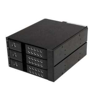 StarTech.com 3 Bay Aluminum Trayless Hot Swap Mobile Rack Backplane for 3.5in SAS II/SATA III - 6 Gbps HDD
