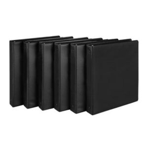 Samsill I08510c Economy 3 Ring View Binders 0.5 in. Round Ring, Black - Pack of 12 - All