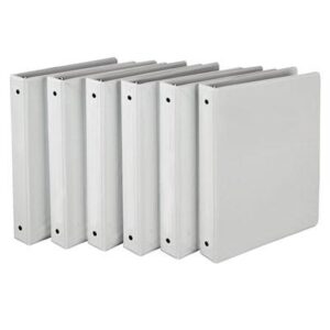 I08537Economy View Binder 1 in. Wht 6pk