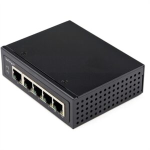 StarTech.com Industrial 5 Port Gigabit PoE Switch - 30W - Power Over Ethernet Switch - Hardened GbE PoE+ Unmanaged Switch - Rugged High Power Gigabit