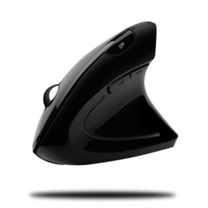 Adesso Imouse E10 Wireless Vertical Ergonomic USB Mouse, 2.4 Ghz Frequency/33 Ft Wireless Range, Right Hand Use, Black ( ADEIMOU