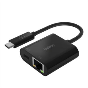 Belkin Inc001bk-bl USB C Cgr USB C to Gigabit Ethernet Adapter, Black - All