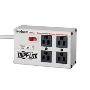 Tripp Lite Isobar Surge Protector, 4 Outlets, 6 Ft Cord, 3330 Joules, Diagnostic Leds ( TRPISOBAR4ULTRA )