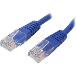 Cat. 5E UTP Patch Cable 1ft 1 X RJ-45 1 X RJ-45 Patch Cable Molded Blue M45PATCH1BL