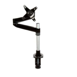 3M Dual Monitor Swivel Arm, 360 Degree Rotation, +15 Degree/-90 Degree Tilt, 180 Degree Pan, Black/gray, Supports 30 Lb ( MMM