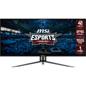 MSI MAG401QR Computer Monitor 101.6 Cm (40") 3440 X 1440 Pixels UltraWide Quad HD Black
