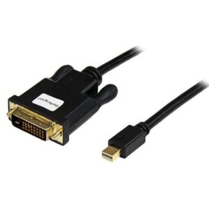 StarTech.com 6ft (1.8m) Mini DisplayPort to DVI Cable - Mini DP to DVI Adapter Cable - 1080p Video - Passive MDP 1.2 to DVI-D Single Link - MDP or Thu