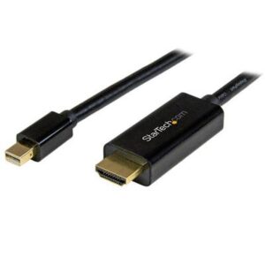 StarTech.com 6ft (2m) Mini DisplayPort to HDMI Cable - 4K 30Hz Video - MDP to HDMI Adapter Cable - Mini DP or Thunderbolt 1/2 Mac/PC to HDMI Monitor/D