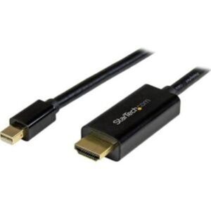 StarTech.com 10ft (3m) Mini DisplayPort to HDMI Cable - 4K 30Hz Video - MDP to HDMI Adapter Cable - Mini DP or Thunderbolt 1/2 Mac/PC to HDMI Monitor/