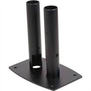MOD-FPP2 Modular Dual Pole Pedestal Floor Plate, Black