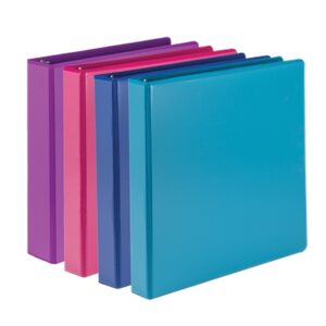Samsill Mp46469 2 in. Durable View 3 Ring Binder D Ring Binder, Assorted Color - All