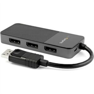 StarTech.com 3 Port Multi Monitor Adapter - DisplayPort 1.4 to 3x 4K DisplayPort Video Splitter - Dual or Triple 4K - Laptop/Desktop DisplayPort MST H