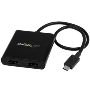StarTech.com 2-Port Multi Monitor Adapter - USB-C to 2x HDMI Video Splitter - USB Type-C to HDMI MST Hub - Dual 4K 30Hz or 1080p 60Hz - Thunderbolt 3