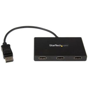 StarTech.com 3-Port Multi Monitor Adapter - DisplayPort 1.2 to 3x HDMI MST Hub - Triple 1080p HDMI Monitors - Video Splitter for Extended Desktop Mode