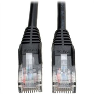Cat5e Cable,Snagless,Molded,Black,10ft