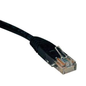 Cat5e Cable,Molded,RJ45 M/M,Black,3ft