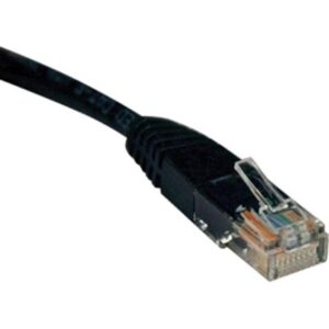 Cat5e Cable,Molded,RJ45 M/M,Black,15ft