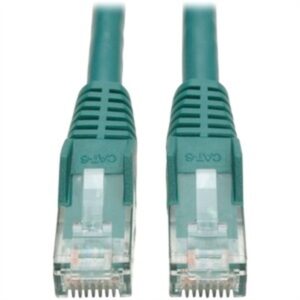 Cat6 Cable,Snagless,Molded,Green,1ft