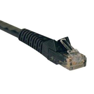 Tripp Lite N201-050-BK Cat6 Gigabit Snagless Molded (UTP) Ethernet Cable (RJ45 M/M) PoE Black 50 Ft. (15.24 M)