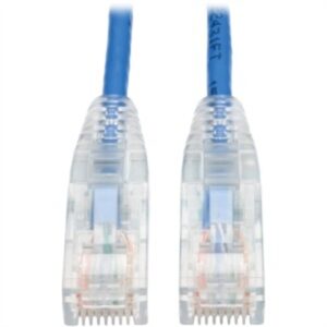 Tripp Lite N201-s03-bl 3 Ft. Cat6 Patch Cable Slim Blue Gigabit Molded Snagless Male-Male, Blue - All