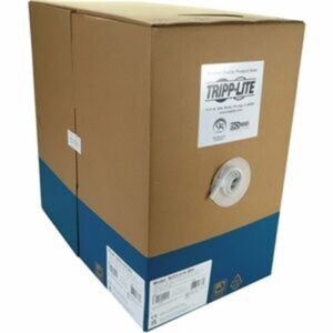 Eaton Tripp Lite Series Cat6a 10G Solid Core UTP Ethernet Cable, White 1000 Ft