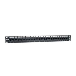 Tripp Lite N252-024 24-Port 1U Rack-Mount Cat6/Cat5 110 Patch Panel 568B RJ45 Ethernet TAA