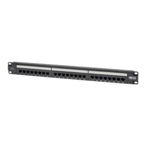 Cat6 PoE Patch Panel 24-Port 110/Krone 568A/B RJ45 1URM TAA