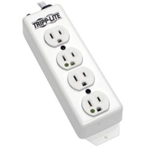 Tripp Lite Power Strip 120V AC NEMA 5-15P Receptacle: 4 X NEMA 5-15R Hospital Grade 15ft PS-415-HG