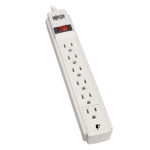 Power Strip 120V 515R 6 Outlet 15' Cord 515P, Light Gray