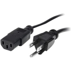 PXT101143 3 Ft. 14AWG Computer Power Cord NEMA5-15P to C13 , Black