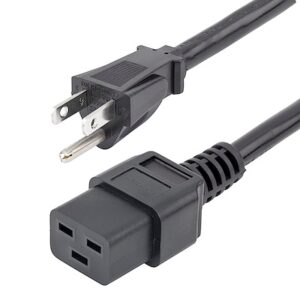 PXT515C19146 6 Ft. 14 AWG Computer Power Cord NEMA 5-15P to C19