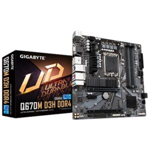 Gigabyte Technology Q670MD3HDDR4 Mainboard Gigabyte Pentium Gold & Celeron Processor
