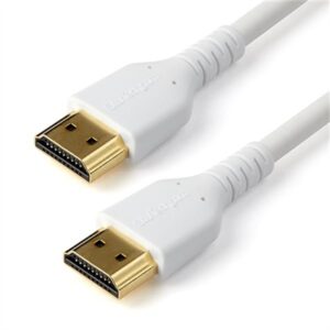 StarTech.com 6ft (2m) Premium Certified HDMI 2.0 Cable with Ethernet - Durable High Speed UHD 4K 60Hz HDR - Rugged M/M HDMI Cord with Aramid Fiber - T