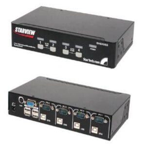 StarTech.com 4 Port Professional VGA USB KVM Switch with Hub