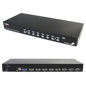 StarTech.com 8 Port 1U Rackmount USB KVM Switch Kit with OSD and Cables