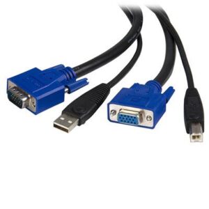 StarTech.com 10 Ft 2-in-1 Universal USB KVM Cable