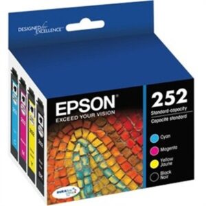 Epson 252 DURABrite Ultra Black & Color Ink Cartridge Combo Pack for Printers