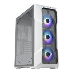 TD500V2-WGNN-S00 3x 120mm ARGB Fans, USB 3.2 Gen 2 Type C, 360 Radiator Mesh V2 Gaming Airflow ATX Mid-Tower Case, White