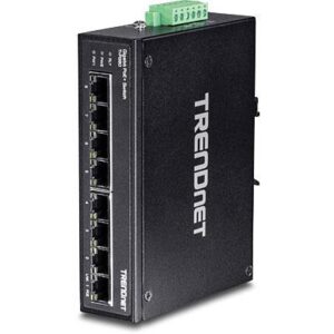 TI-PG80 8 Port Hardened Industrial Gigabit POE Plus Switch