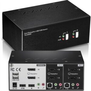 TK-240DP 2-Port Dual Monitor Display Port KVM Switch