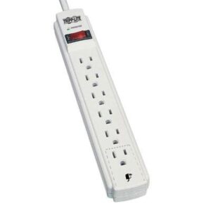 Tripp Lite Protect It! Surge Protector, 6 Outlets, 6 Ft Cord, 790 Joules, Light Gray ( TRPTLP606 )