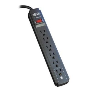 Tripp Lite Protect It! Surge Protector, 6 Outlets, 6 Ft Cord, 790 Joules, Black ( TRPTLP606B )